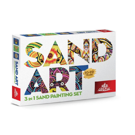 YK Sand Art Set Tiermotive – Affe, Elefant & Löwe