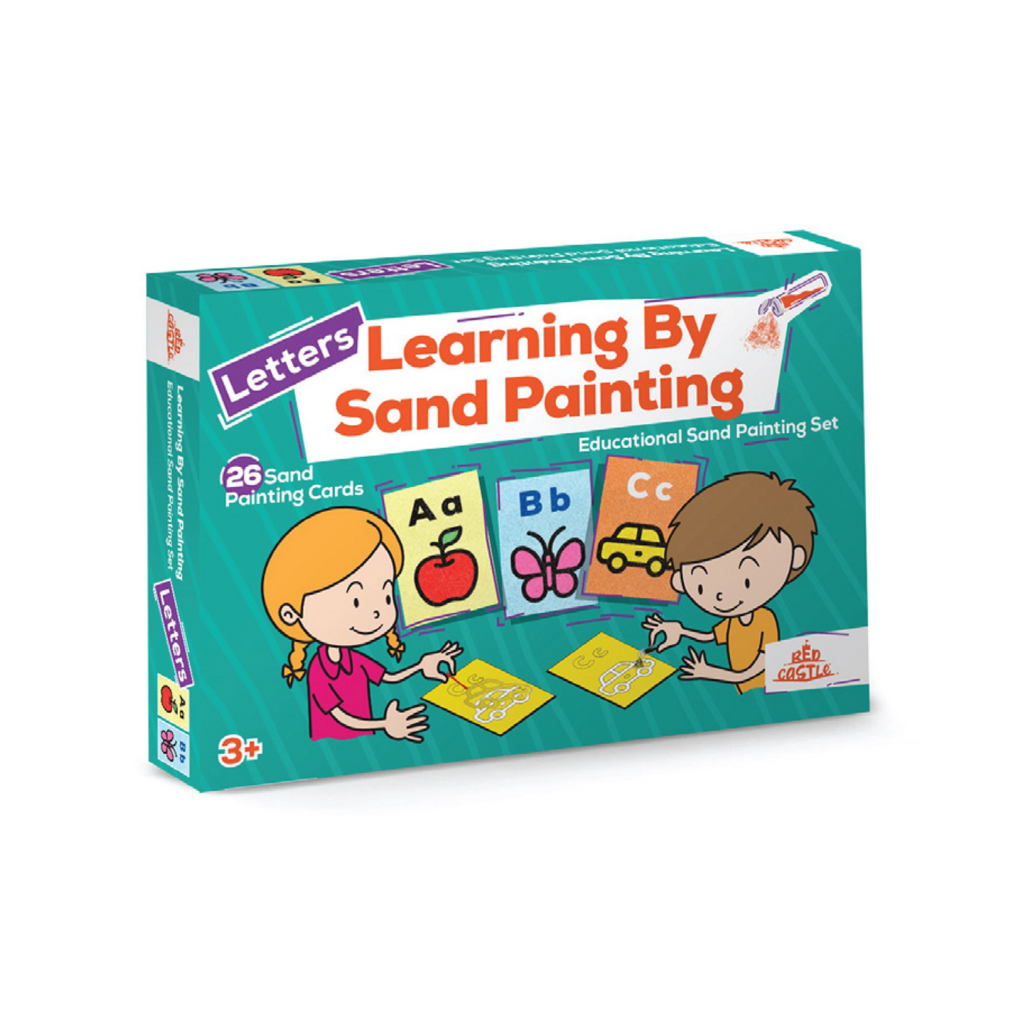 RCTUPSET Buchstaben Sandmalen Set – Buchstaben Lernset für Kinder